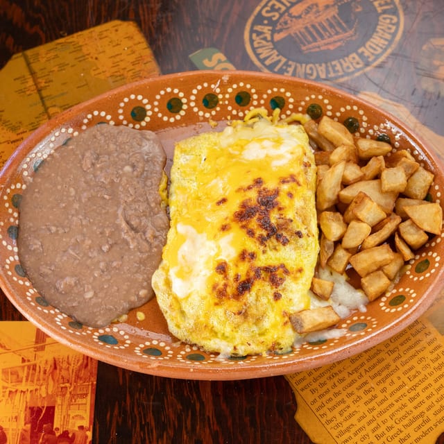 Beef Fajita Omelette.