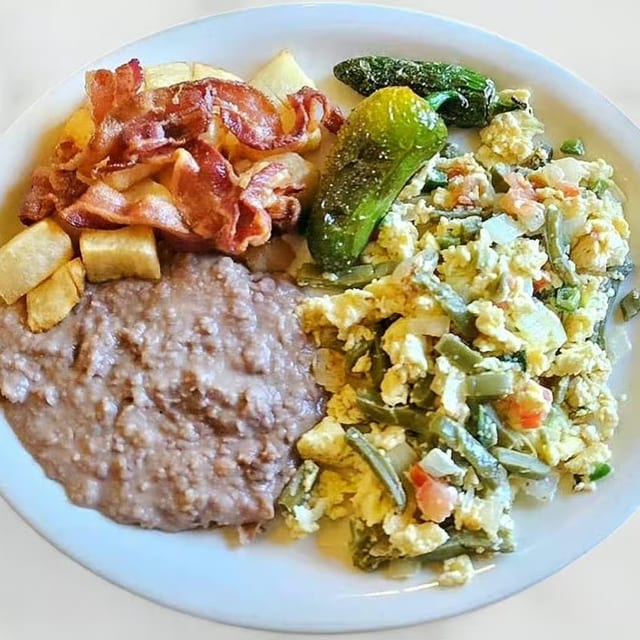 Nopal & Egg a la Mexicana Plate.