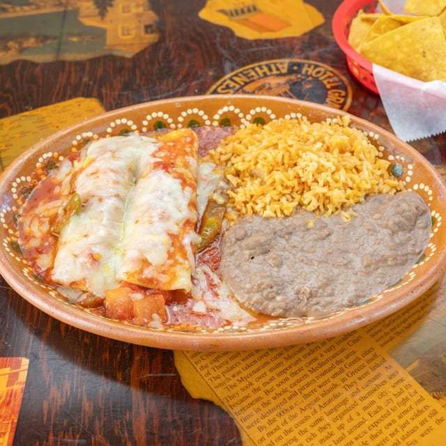 Chicken Enchiladas.