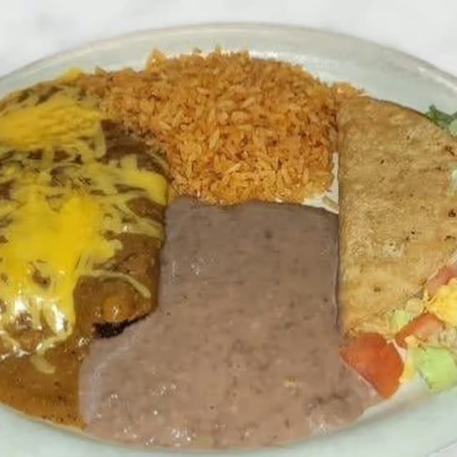 1 Enchilada, 1 Crispy Taco, and 1 Tamal.