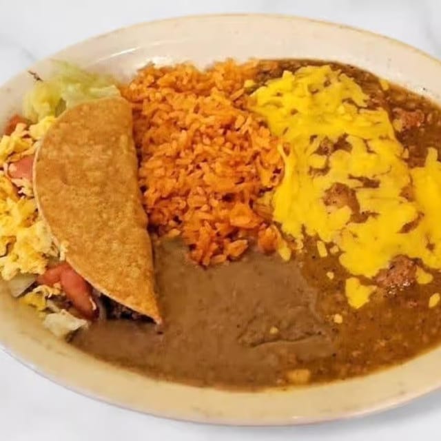 1 Enchilada, and 1 Crispy Taco.