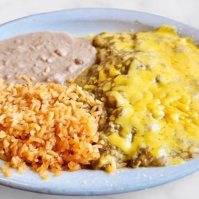 Beef Enchilada Plate.