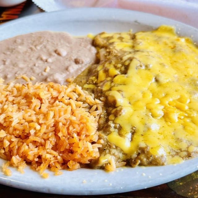 Cheese Enchilada Plate.